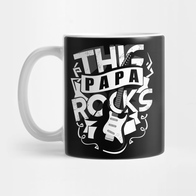 'This Papa Rocks' Cool Rock n Roll Father's Day Gift by ourwackyhome